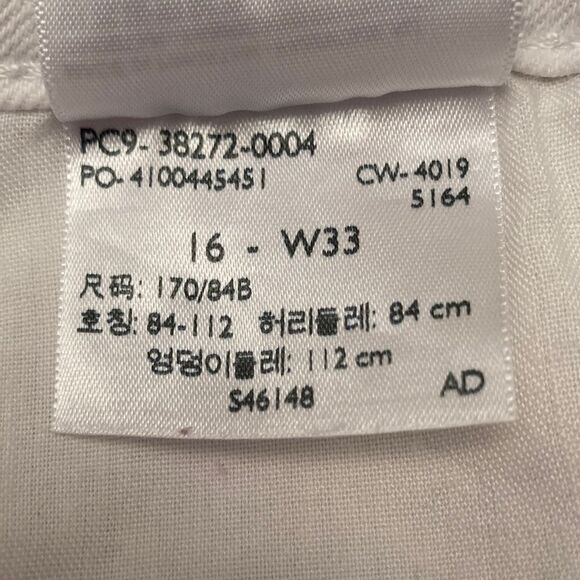 Levi’s Signature White Distressed Denim Cotton Modern Shorts Size 16 - Picture 5 of 9